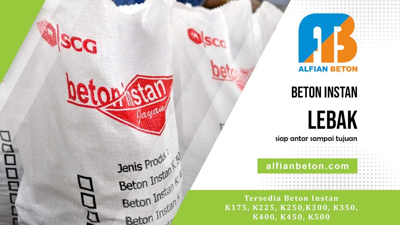 Harga Beton Instan Lebak