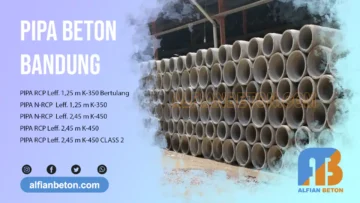 Harga Pipa Beton RCP Bandung