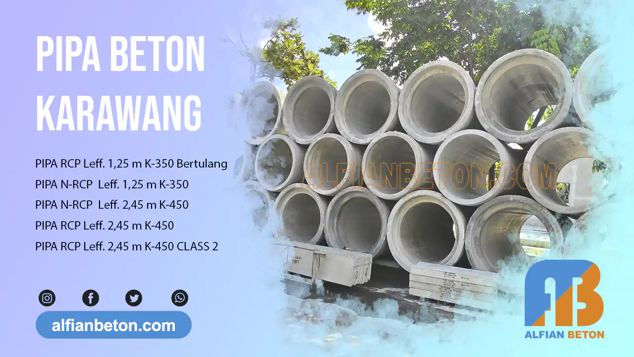 Harga Pipa Beton RCP Karawang