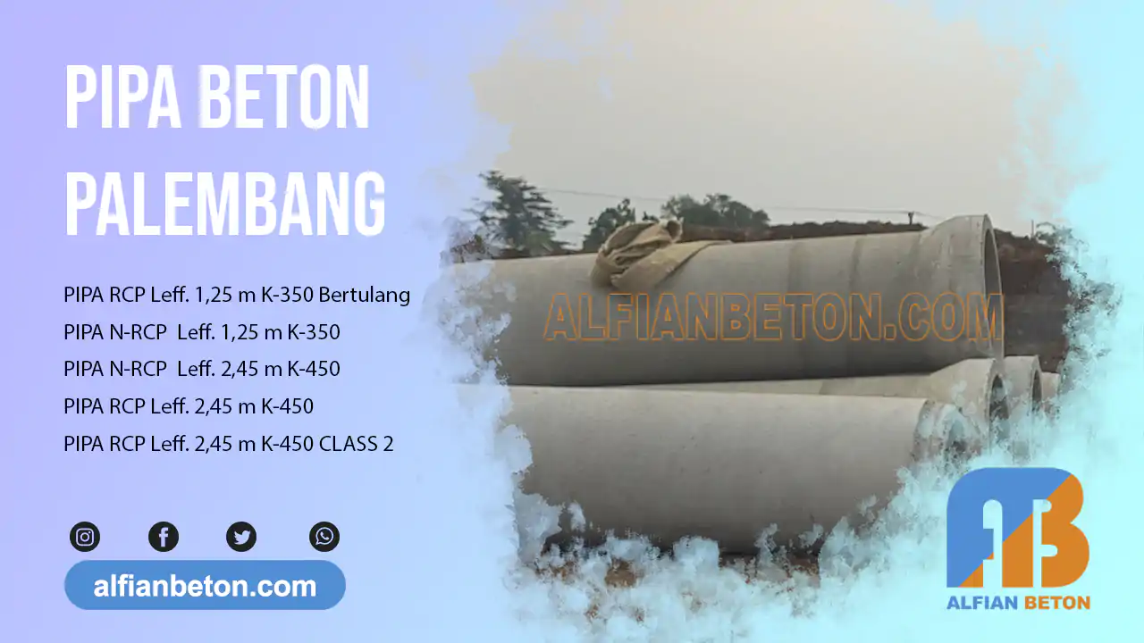 Harga Pipa Beton RCP Palembang
