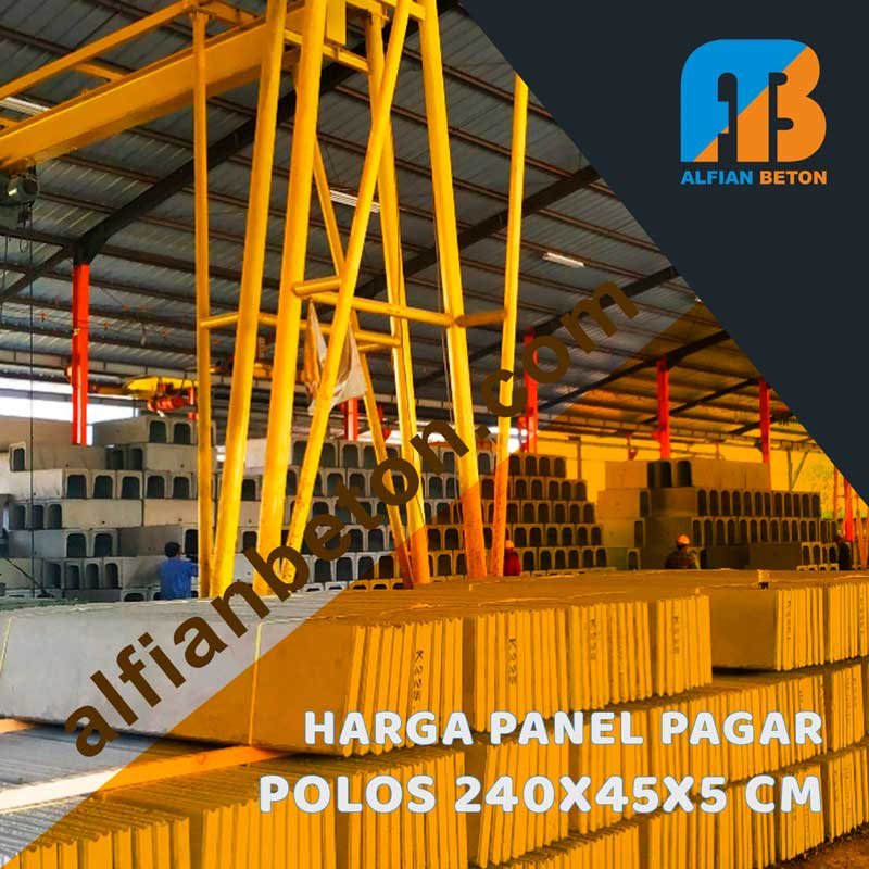Produk Harga Panel Pagar Polos 240x45x5 Cm